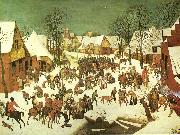 Pieter Bruegel barnamorden i betlehem. painting